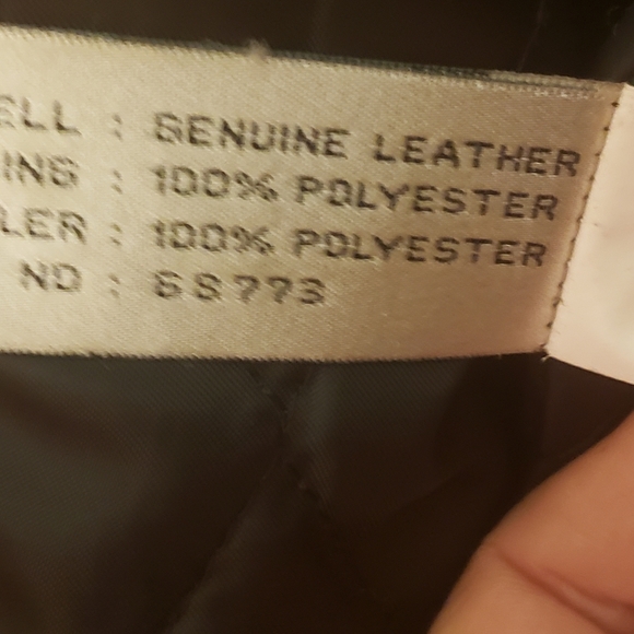 Women's black leather coat - Picture 5 of 5